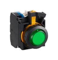 IDEC CW1L-A2E10Q4G Industrial Pushbutton Switch, Flush Silhouette, CW Series, 22.3 mm, SPST-NO, Maintained