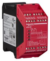 SCHNEIDER ELECTRIC XPSCM1144 Safety Relay, 24 VDC, DPST-NO, Preventa XPSCM Series, DIN Rail, 1.5 A, Screw
