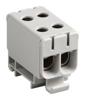 MOLEX 201606-0660 DIN Rail Mount Terminal Block, 1 Ways, 6 AWG, 0 AWG, 53 mm², Screw, 150 A