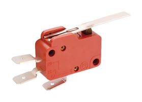 MARQUARDT 01006.1401-01 Microswitch, Miniature, Straight Lever, SPDT, Quick Connect, 10 A