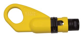KLEIN TOOLS VDV110-061 Cable Stripping Tool, Coax, Radial, 6.3 mm - 7.94 mm Stripping Capacity, Yellow, Black