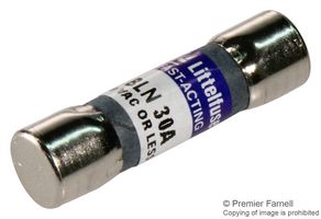 LITTELFUSE 0BLN020.T Fuse, Industrial / Power, BLN, 20 A, 250 V, 10.3mm x 38.1mm, 13/32" x 1-1/2"