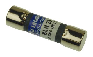 LITTELFUSE 0BLN025.T Fuse, Industrial / Power, BLN, 25 A, 250 V, 10.3mm x 38.1mm, 13/32" x 1-1/2"