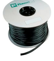 PANDUIT SE75P-CR0 Sleeving, Weather Resistant, Expandable, Braided, PET (Polyethylene Terephthalate), Black, 19.1 mm