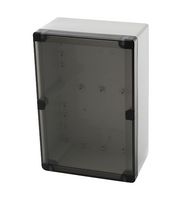 FIBOX PCTQ3 162409 ENCLOSURE Plastic Enclosure, IK08 / IK07, Smoked Cover, Multipurpose, Polycarbonate, 95 mm, 164 mm, 244 mm