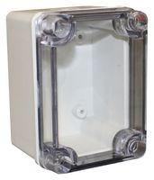 CAMDENBOSS CHDX6-221C Plastic Enclosure, Heavy Duty, Polycarbonate, 70 mm, 80 mm, 110 mm, IP66, IP67