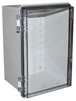 CAMDENBOSS CHDX8-228C Plastic Enclosure, Hinged Lid, Heavy Duty, Polycarbonate, 180 mm, 200 mm, 300 mm, IP66, IP67