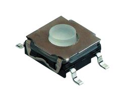 C&K COMPONENTS KSC222G LFS Tactile Switch, KSC Series, Top Actuated, Surface Mount, Round Button, 200 gf, 50mA at 32VDC
