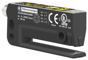 TELEMECANIQUE SENSORS XUVE04M3PSNM8 Photoelectric Sensor, OsiSense XU Series, Fork, Through Beam, 3 mm, PNP, 12 to 24 Vdc, M8 Connector