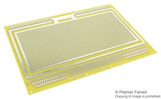 VECTOR ELECTRONICS E160-6U-1 PCB, Eurocard, Pad-per-hole, Epoxy Glass Composite, 1.57mm, 233.43mm x 160mm