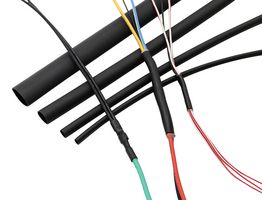 MULTICOMP PRO PP001984 Adhesive Lined Heat Shrink Tubing, Dual Wall, 4:1, 0.24 ", 6 mm, Black, 4 ft, 1.22 m