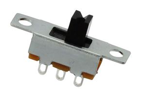 NIDEC COMPONENTS MFS101D-14-Z Slide Switch, Sub-Miniature, SPDT, On-On, Panel Mount, MFS Series, 300 mA