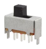 NIDEC COMPONENTS MFS201N-9-Z Slide Switch, Sub-Miniature, DPDT, On-On, Through Hole, MFS Series, 1 A, 125 V