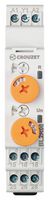CROUZET BL2R08MV1 Time Delay Relay, 0.5 s, 10 Days, Syrline BL2R Series, DPDT, 8 A