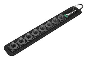 WERA BELT B, 8-TEILIG, UNBESTÜCKT Rail Belt, Socket, 8 Location, Unloaded, 275 mm x 45 mm