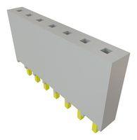 SAMTEC SSQ-107-01-G-S PCB Receptacle, Board-to-Board, 2.54 mm, 1 Rows, 7 Contacts, Through Hole Mount