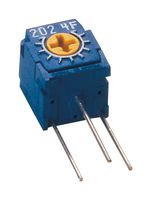 NIDEC COMPONENTS CT-6EX101 Trimmer, Single Turn, RuO2 Cermet, Side Adjust, 100 ohm, Through Hole, 1 Turns