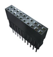 SAMTEC ESQ-126-38-G-D-LL Stacking Board Connector, ESQ, 52 Contacts, 2.54 mm, Through Hole, 2 Rows