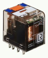 TE CONNECTIVITY - SCHRACK 9-1415001-1 Power Relay, DPDT, 24 VDC, 12 A, PT Series, Socket, Non Latching
