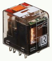 TE CONNECTIVITY - SCHRACK 1415002-1 Power Relay, DPDT, 24 VAC, 12 A, PT Series, Socket, Non Latching