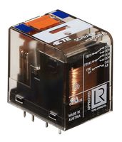 TE CONNECTIVITY - SCHRACK PT271024 Power Relay, DPDT, 24 VDC, 12 A, PT Series, Through Hole, Non Latching