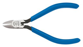 KLEIN TOOLS D257-4C Plier, Spring Loaded, Diagonal, Semi-Flush, 12.7 mm Jaw Length, 108 mm Overall Length