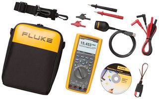 FLUKE FLUKE 287/FVF/EUR Handheld Digital Multimeter, With Forms Software & Cable, True RMS
