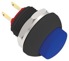 TE CONNECTIVITY - ALCOSWITCH PB6B2HS7M2CAL00 Industrial Pushbutton Switch, Subminiature, PB6 Series, 13.6 mm, SPST-NO, Off-(On), Round Raised
