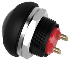 TE CONNECTIVITY - ALCOSWITCH PB7B2RS2M1CAL00 Industrial Pushbutton Switch, Subminiature, PB7 Series, 13.6 mm, SPST-NC, On-(Off), Round Domed