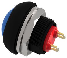 TE CONNECTIVITY - ALCOSWITCH PB7B2RS7M1CAL00 Industrial Pushbutton Switch, Subminiature, PB7 Series, 13.6 mm, SPST-NC, On-(Off), Round Domed