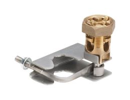 PANDUIT GPQC07-1/0 Access Floor Pedestal Grounding Clamp, 19.05mm - 22.23mm Round, MCBN #6 SOL – 1/0 STR Conductors