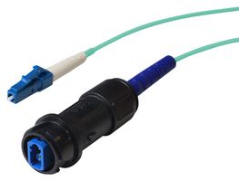 BULGIN LIMITED PXF4051CAC Fibre Optic Cable, IP66/IP68/IP69K, 25m, 50µm / 125µm, Multimode, 1 Fibre, LC to LC
