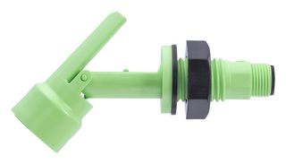 SENSATA / CYNERGY3 LLF47YGP Float Switch, LLF40 Series, Horizontal, Internal Fitting, PVDF, 25 VA, M12 Connector