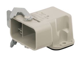WEIDMULLER HDC HQP AWLU Heavy Duty Connector, Base, Bulkhead Mount, Plastic Body, Side Clamp, HQ