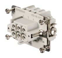 WEIDMULLER HDC HE 6 FC Heavy Duty Connector, RockStar HE, Insert, 6+PE Contacts, 3, Receptacle