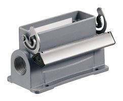 WEIDMULLER HDC 16A SLU 2M25G Heavy Duty Connector, M25, Base, Panel Mount, Aluminium Body, End Clamp, 5