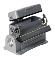 WEIDMULLER HDC 16A SDLU 2M25G Heavy Duty Connector, M25, Base, Panel Mount, Aluminium Body, End Clamp, 5