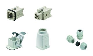WEIDMULLER HDC-KIT-HA 03.301 M Connector Kit, 3Pos, Screw, HDC