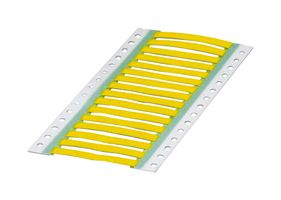 PHOENIX CONTACT 0800409 Wire Marker, 3:1, Heat Shrinkable Sleeve, PO (Polyolefin), Yellow, 30mm x 9mm, 4.8 mm