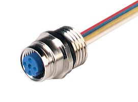 HIRSCHMANN ELWIKA 3008 V Sensor Connector, MiniQuick E Series, M8, Female, 3 Positions, Socket, Right Angle Cable Mount