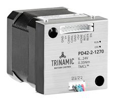 TRINAMIC / ANALOG DEVICES PD42-2-1270-TMCL Stepper Motor, Single Shaft, 42 mm, Bipolar, 1.8 °, 0.36 N-m, 1 A