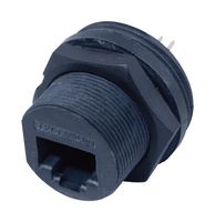MULTICOMP PRO MC002814 Modular Connector, IP67, RJ45 Jack, 1 x 1 (Port), 8P8C, Cat6, IP67, Panel Mount