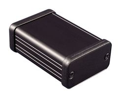 HAMMOND 1455D601BK Metal Enclosure, Small, Extruded Aluminium, 23 mm, 42.5 mm, 60 mm, IP54