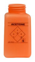 MENDA 35492 Dispensing Bottle, Dissipative, ESD, Acetone Printed, Orange, 180ml DurAstatic Series