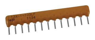 BOURNS 4613X-101-103LF Fixed Network Resistor, 10 kohm, Bussed, 12 Resistors, SIP, PC Pin, ± 2%