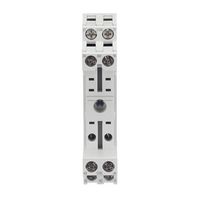 ABB 1SVR405650R1000 Relay Socket, DIN Rail, Screw, 8 Pins, 10 A, 250 V, CR-P Series