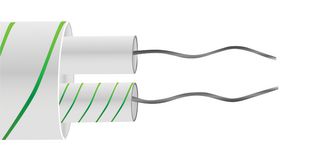 LABFACILITY XF-1258-FAR Thermocouple Wire, IEC, Glass fibre Insulated, Flat Pair, Type K, 1 x 0.508mm, 50 m