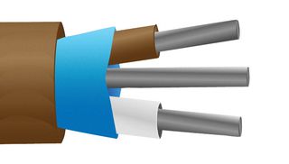 LABFACILITY XF-1282-FAR Thermocouple Wire, IEC, PVC Insulated, Mylar Screened, Type T, 7 x 0.2mm, 25 m