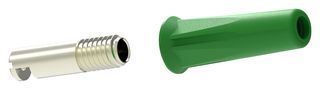 MULTICOMP PRO 72-14128 Banana Test Connector, Jack, Cable Mount, 36 A, 70 VDC, Gold Plated Contacts, Green