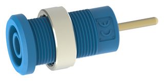 MULTICOMP PRO 72-14192 Banana Test Connector, Jack, Panel Mount, 36 A, 1 kV, Gold Plated Contacts, Blue